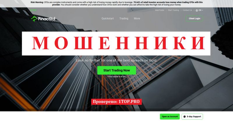 FinactLTD мошенник