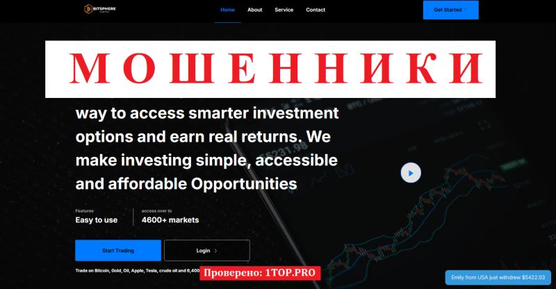 Bit Sphere Capital мошенник