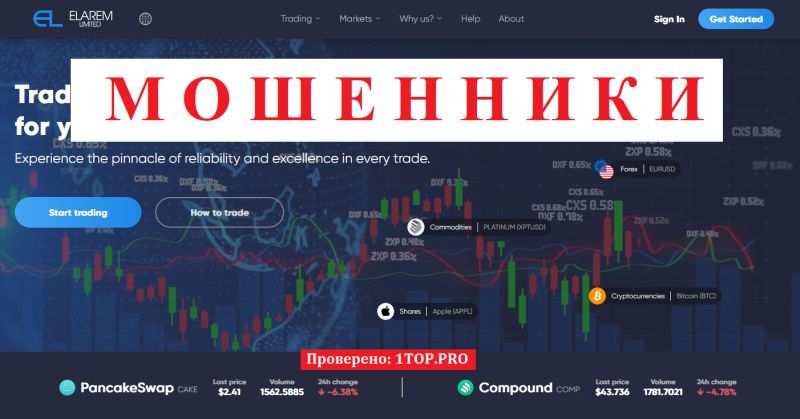Elarem Limited отзывы — мошенничество под видом брокерской деятельности