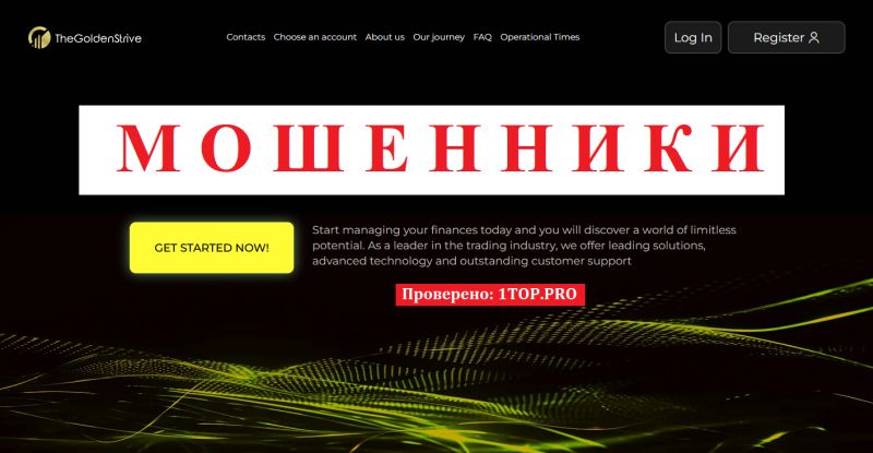 TheGoldenStrive отзывы: лохотрон или надёжный брокер?
