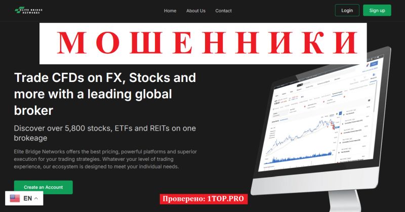 Elite Bridge Networks  отзывы — обзор брокера и проверка компании